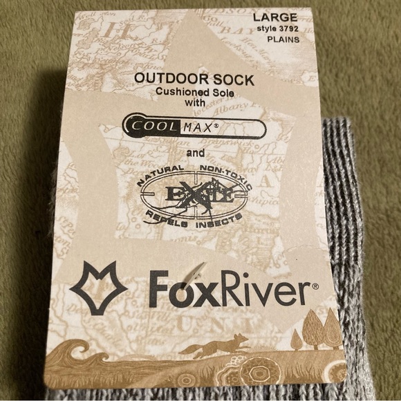 NWT Fox River Heavyweight Warm Climate Outdoor Socks Men's L (#1) - Picture 5 of 9